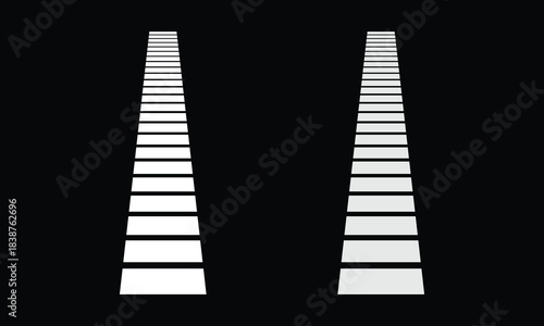 Background staircase or steps. Ladder, symbol of rise, upward movement or advancement in work. Steps denoting development, knowledge and skills or improvement. Vector illustration. EPS 10 .