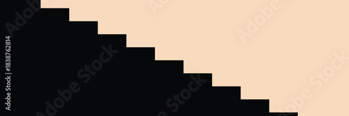 Background staircase or steps. Ladder, symbol of rise, upward movement or advancement in work. Steps denoting development, knowledge and skills or improvement. Vector illustration. EPS 10 .