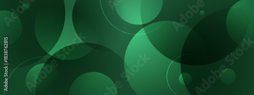 Abstract Green Stylish Curved Waves Background with Gradient Style