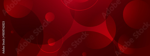Abstract Stylish Curved Waves Background in Red Color