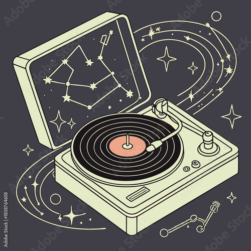 Cosmic Vinyl Player