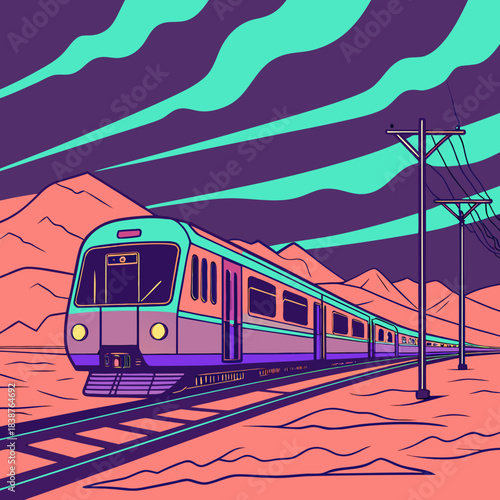 Neon Astral Train 1