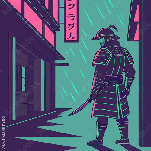 Neon Samurai Alley 1