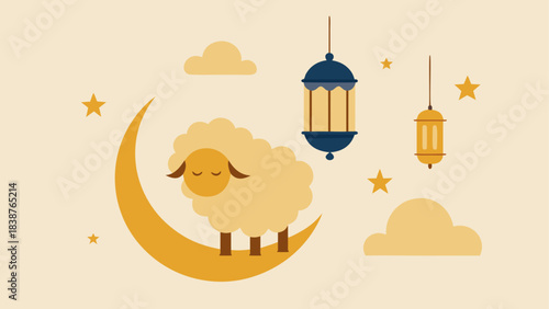 Kaaba in Mecca Illustration – Islamic Holy Site with Grand Mosque