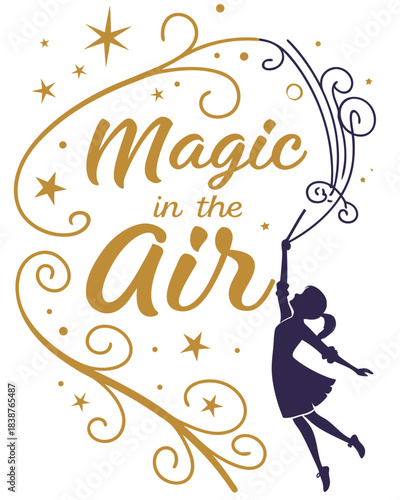 t shirt design magic in the air in whim