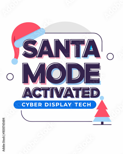  t shirt design santa mode activated