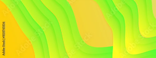 Abstract Stylish Curved Waves Background with Gradient Color. Design for presentation, banner, cover, web, flyer, card, poster, and wallpaper.