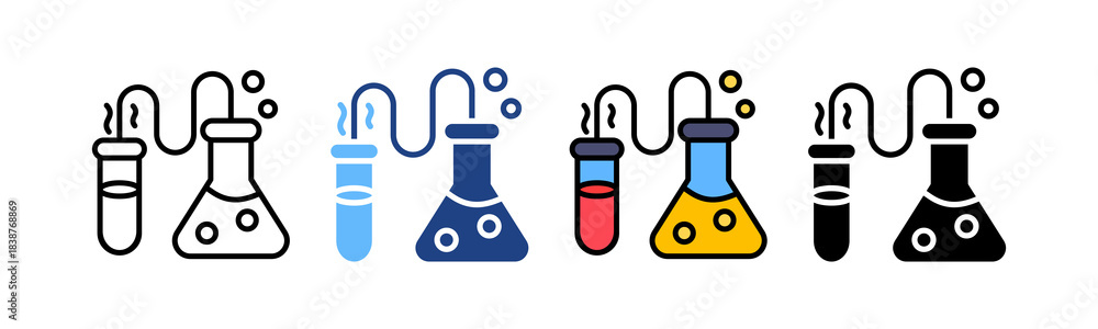 Obraz premium Experiment multiple icon