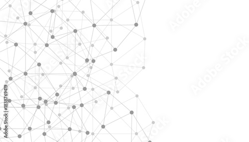 Abstract plexus background with connecting dots and lines. Global network connection