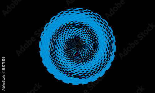 Music poster design background. Electro Sound Cover template with dynamic abstract gradient circular geometric shapes and lines for social media, technology, digital, flyer, party, festival, club, etc