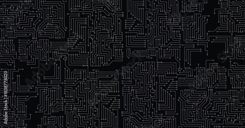 Technological Lines Connections Background stock illustration.  Motherboard hardware, circuit scheme processor illustration