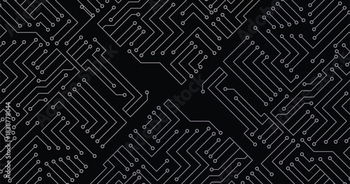 Technological Lines Connections Background stock illustration. 