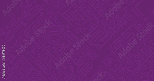 Vector Technological Connections Background. Seamless circuit board.