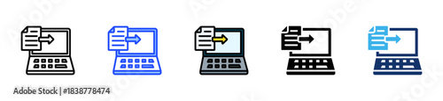 Data Entry Icon Collection With Multiple Styles