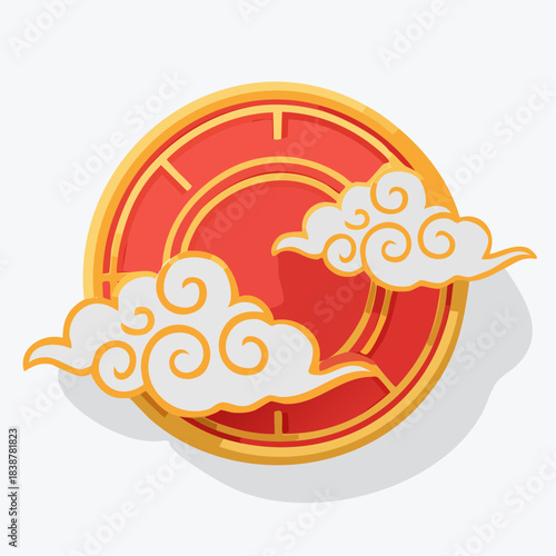 Traditional Chinese lucky clouds ornament