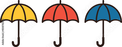 Vector Design of an Open Umbrella