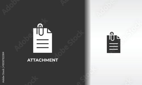 Attachment Vector, Icon Or Logo Sign Isolated Symbol Illustration