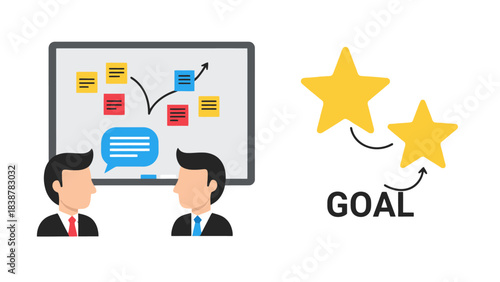 Strategic Business Meeting for Goal Setting and Achievement through Collaborative Planning