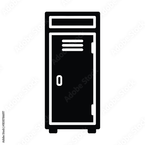 Locker cabinet for gym or changing room storage