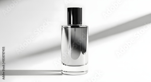 Luxury Perfume Bottle on Clean White Studio Background – Elegant Minimal Product Shot