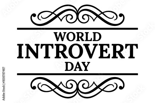 set of World Introvert Day,
World Introvert Day Text, Inspirational Quotes & Phrases