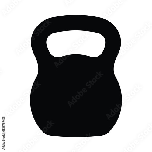 Kettlebell for strength and functional training silhouette
