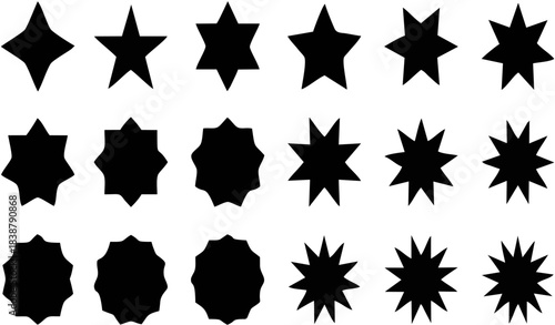 Set of black sale price stick...