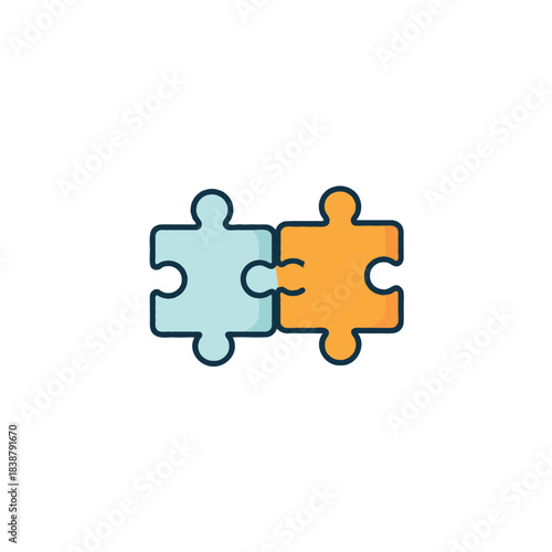 Interlocking puzzle pieces creating connection and symbolizing collaboration and problem solving