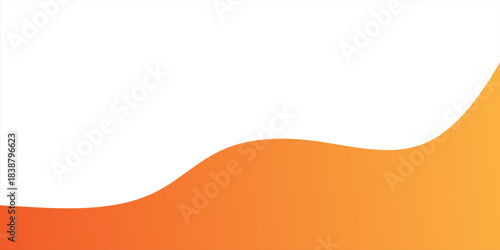 Abstract Orange Gradient Wave Background With Smooth Curved Shape For Modern Design And Branding Projects