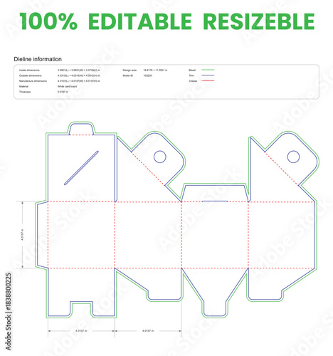 hanging toy box with incline hang hole buckle dieline template dieline template box dieline die lines packaging custom dieline  box cardboard box dieline pizza box dieline printable product packaging 