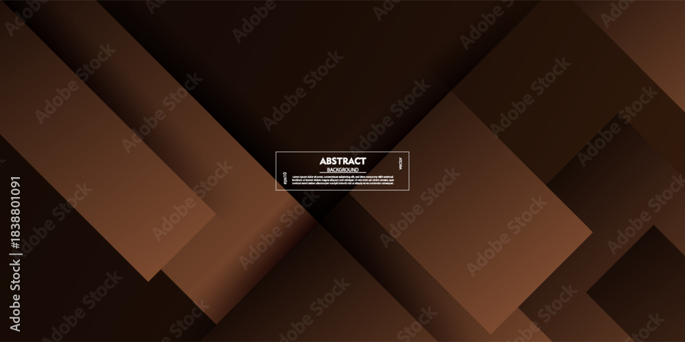 Fototapeta premium Dark orange geometric square business banner design. Creative banner design with overlapping shapes and shadows for template. Vector EPS10.