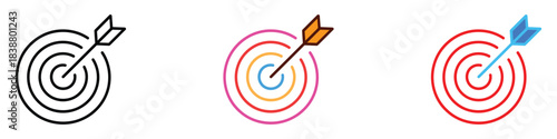 Accuracy icon vector. goal achievement, accuracy, success, strategy, and precision symbol. vector illustration.