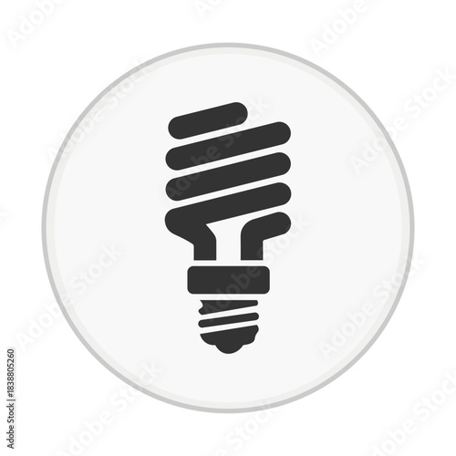 CFL Light Bulb Energy Icon