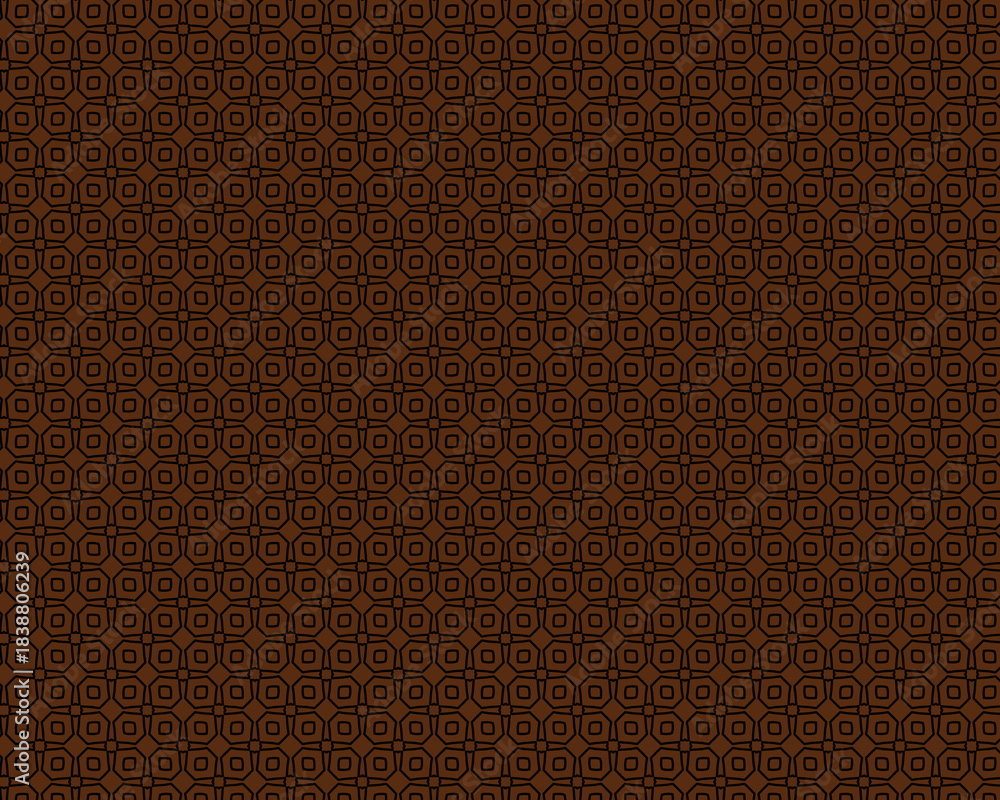 Fototapeta premium Seamless Circular Brown Pattern: A warm, rich brown pattern with repeating circular design, ideal for adding depth and texture to various design projects.