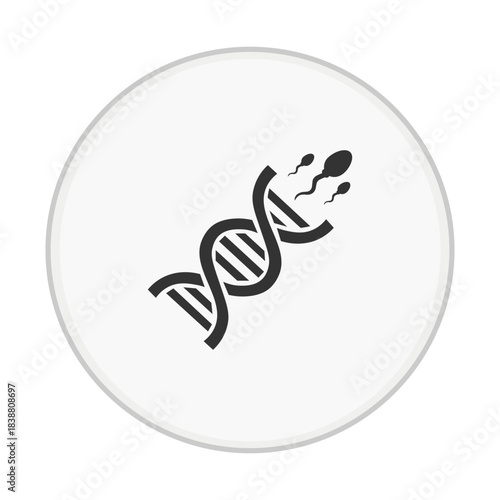 DNA Helix Genetic Code Icon