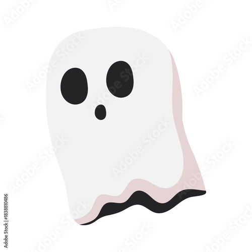 Cute Cartoon Ghost Illustration