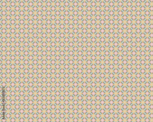 Wallpaper Mural Seamless geometric pattern with small pink and grey diamond shapes on a light beige background, repeating tile Torontodigital.ca