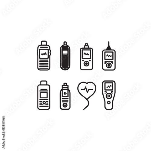 Fetal Doppler line art Listen To Tiny Heartbeat Everyday