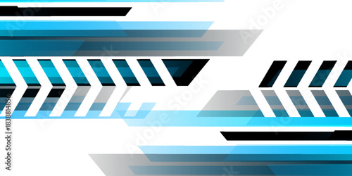 Abstract blue black futuristic cyber technology geometric modern creative design on white space background vector
