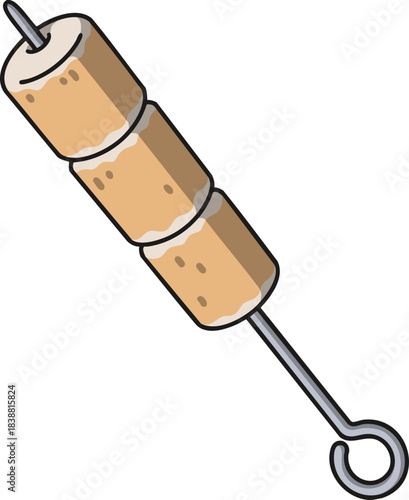 Roasted marshmallows on a stick