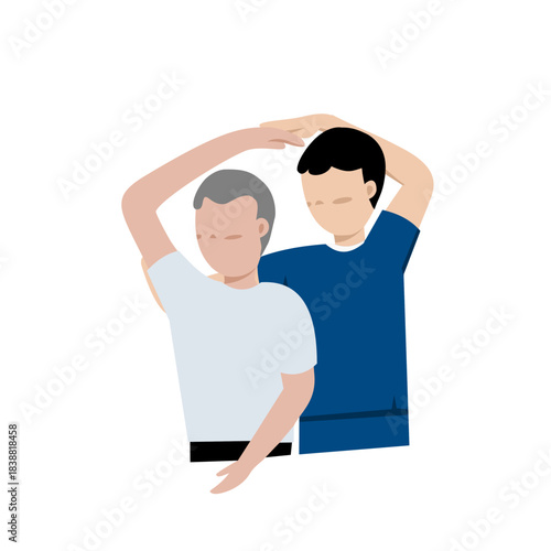 Assisted Arm Stretch Exercise