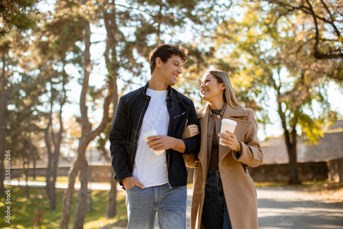 Young couple enjoys a sunny...