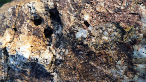 Wallpaper Mural Natural Iron Ore Stone Surface with Earthy Colors Torontodigital.ca