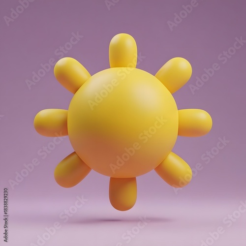 3D abstract molecular structure with colorful atoms