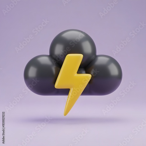 Cloud computing icon in a simple vector illustration