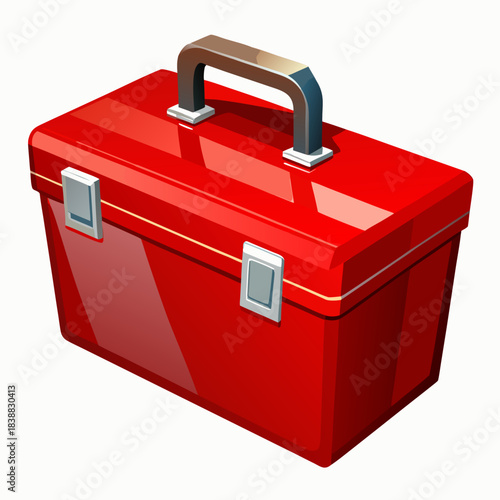 red box isolated on white