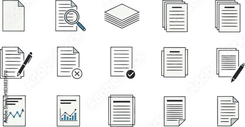 Data Analysing icon clipart element.eps