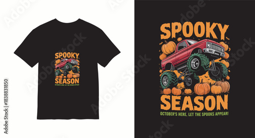 Monster truck vector t-shirt design