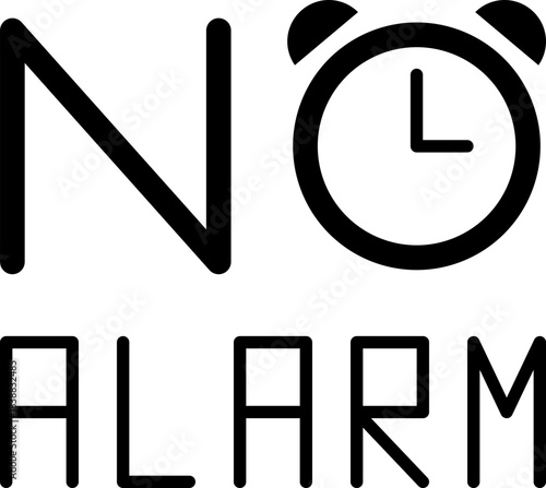 No alarm vector illustration