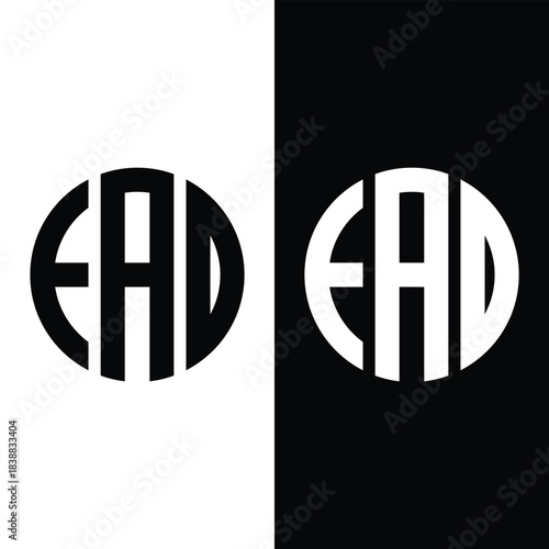 Letter EAD Initial Logo Design Template Vector Illustration Stock Vector.